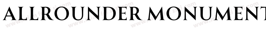 Allrounder Monument Medium字体转换